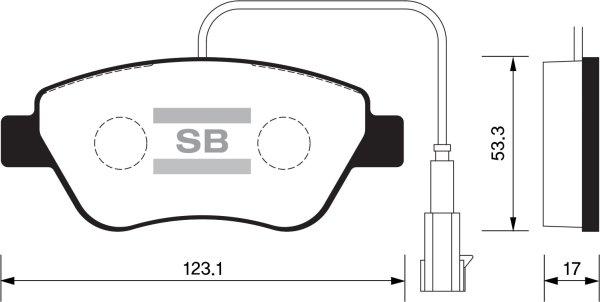 FI.BA FBP1201 - Гальмівні колодки, дискові гальма autozip.com.ua