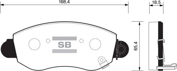 FI.BA FBP1275 - Гальмівні колодки, дискові гальма autozip.com.ua