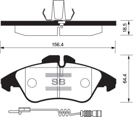 FI.BA FBP1273 - Гальмівні колодки, дискові гальма autozip.com.ua