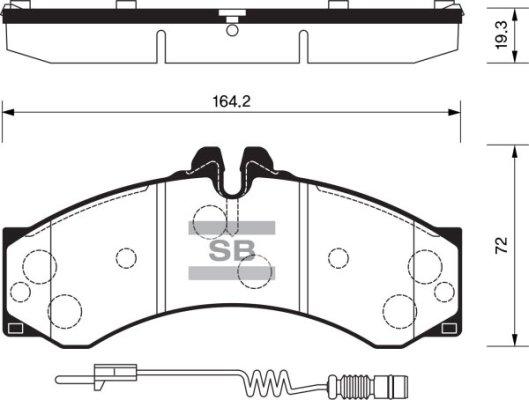 FI.BA FBP1277 - Гальмівні колодки, дискові гальма autozip.com.ua