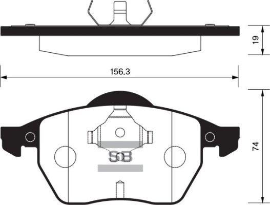 FI.BA FBP2097 - Гальмівні колодки, дискові гальма autozip.com.ua