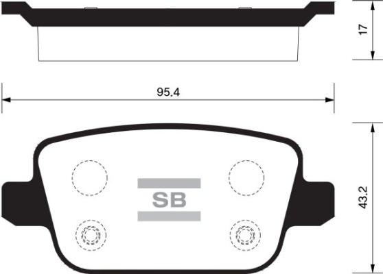 Starline BD S446 - Гальмівні колодки, дискові гальма autozip.com.ua