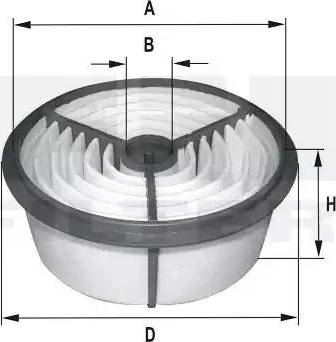 FIL Filter HP 5026 - Повітряний фільтр autozip.com.ua