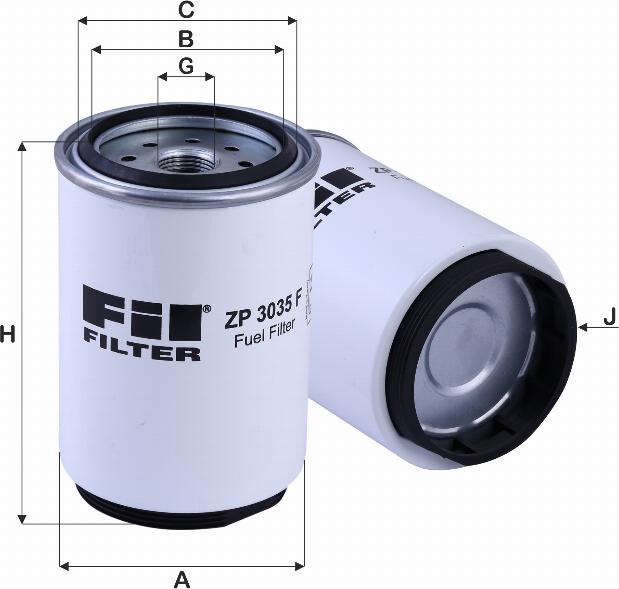 FIL Filter ZP 3035 F - Паливний фільтр autozip.com.ua
