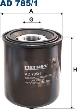 Filtron AD785/1 - Патрон осушувача повітря, пневматична система autozip.com.ua