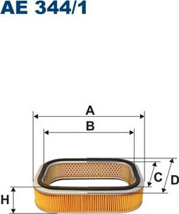 Filtron AE344/1 - Повітряний фільтр autozip.com.ua