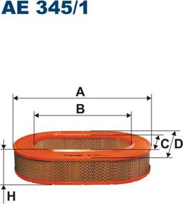 Filtron AE345/1 - Повітряний фільтр autozip.com.ua