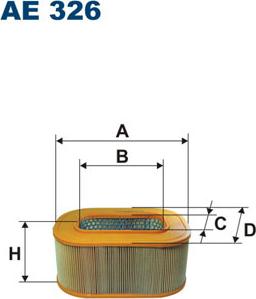 Filtron AE326 - Повітряний фільтр autozip.com.ua