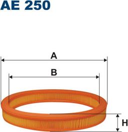 Filtron AE250 - Повітряний фільтр autozip.com.ua