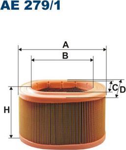 Filtron AE279/1 - Повітряний фільтр autozip.com.ua