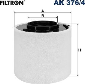Filtron AK 376/4 - Повітряний фільтр autozip.com.ua