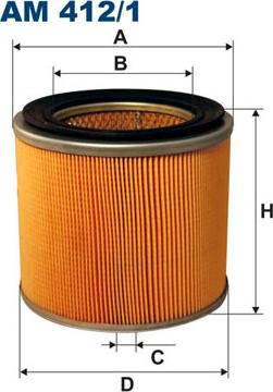 Filtron AM412/1 - Повітряний фільтр autozip.com.ua