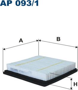 Filtron AP093/1 - Повітряний фільтр autozip.com.ua