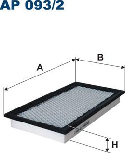Filtron AP093/2 - Повітряний фільтр autozip.com.ua