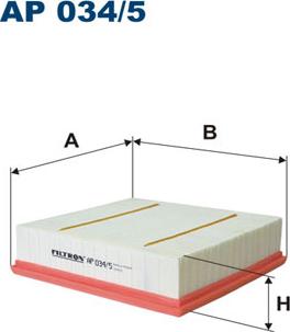 Filtron AP034/5 - Повітряний фільтр autozip.com.ua