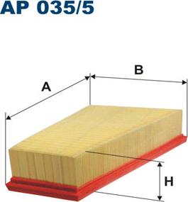 Filtron AP035/5 - Повітряний фільтр autozip.com.ua