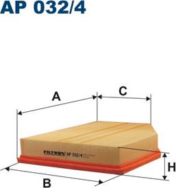 Filtron AP032/4 - Повітряний фільтр autozip.com.ua