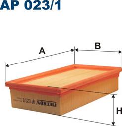 Filtron AP023/1 - Повітряний фільтр autozip.com.ua