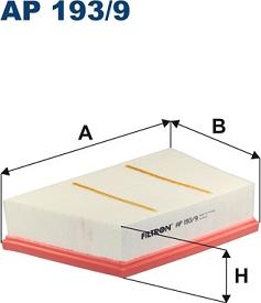 Filtron AP 193/9 - Повітряний фільтр autozip.com.ua