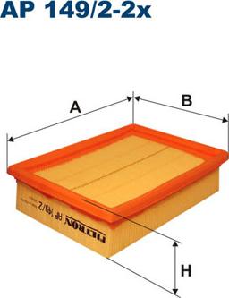Filtron AP149/2-2x - Повітряний фільтр autozip.com.ua