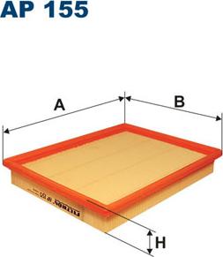 Filtron AP155 - Повітряний фільтр autozip.com.ua