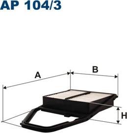 Filtron AP104/3 - Повітряний фільтр autozip.com.ua