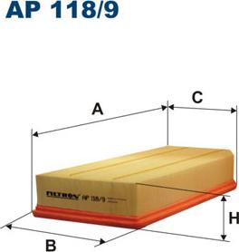 Filtron AP118/9 - Повітряний фільтр autozip.com.ua