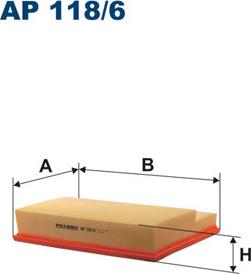 Filtron AP118/6 - Повітряний фільтр autozip.com.ua