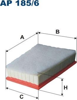 Filtron AP185/6 - Повітряний фільтр autozip.com.ua