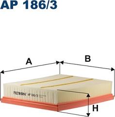 Filtron AP 186/3 - Повітряний фільтр autozip.com.ua