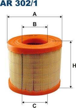 Filtron AR302/1 - Повітряний фільтр autozip.com.ua