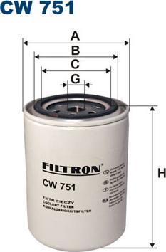 Filtron CW751 - Фільтр для охолоджуючої рідини autozip.com.ua