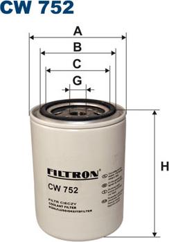 Filtron CW752 - Фільтр для охолоджуючої рідини autozip.com.ua