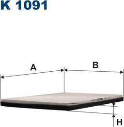 Filtron K1091 - Фільтр, повітря у внутрішній простір autozip.com.ua