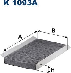 Filtron K1093A - Фільтр, повітря у внутрішній простір autozip.com.ua