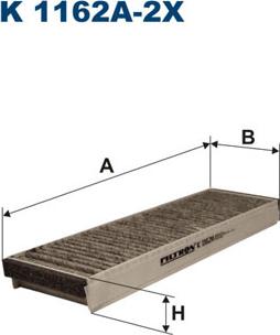 Filtron K1162A-2x - Фільтр, повітря у внутрішній простір autozip.com.ua