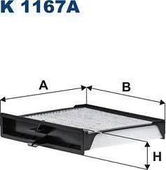 Filtron K 1167A - Фільтр, повітря у внутрішній простір autozip.com.ua