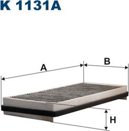 Filtron K1131A - Фільтр, повітря у внутрішній простір autozip.com.ua