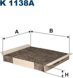 Filtron K1138A - Фільтр, повітря у внутрішній простір autozip.com.ua