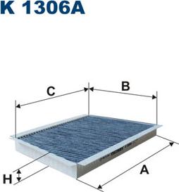 Filtron K1306A - Фільтр, повітря у внутрішній простір autozip.com.ua