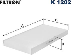 Filtron K1202 - Фільтр, повітря у внутрішній простір autozip.com.ua