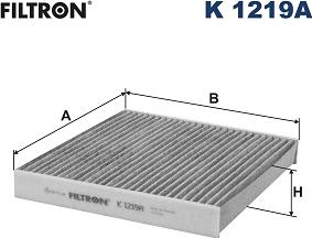 Filtron K 1219A - Фільтр, повітря у внутрішній простір autozip.com.ua