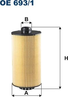 Filtron OE693/1 - Масляний фільтр autozip.com.ua