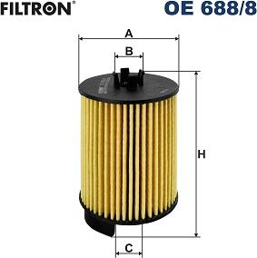 Filtron OE 688/8 - Масляний фільтр autozip.com.ua
