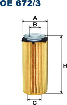 Filtron OE672/3 - Масляний фільтр autozip.com.ua