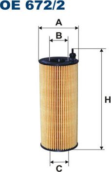 Filtron OE672/2 - Масляний фільтр autozip.com.ua