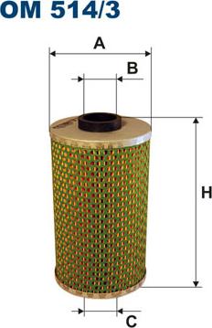 Filtron OM514/3 - Масляний фільтр autozip.com.ua