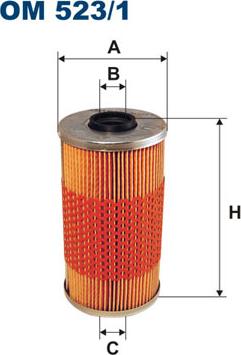 Filtron OM523/1 - Масляний фільтр autozip.com.ua