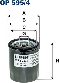 Filtron OP595/4 - Масляний фільтр autozip.com.ua