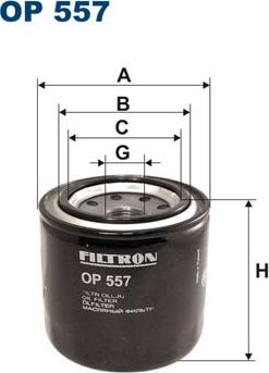 Filtron OP557 - Масляний фільтр autozip.com.ua